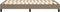 vidaXL - Bedframe - zonder - matras - 120x200 - cm - stof - taupe