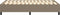 vidaXL - Bedframe - zonder - matras - 120x200 - cm - stof - taupe
