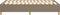 vidaXL - Bedframe - zonder - matras - 120x200 - cm - stof - taupe