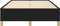vidaXL - Bedframe - zonder - matras - 120x200 - cm - stof - zwart