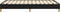 vidaXL - Bedframe - zonder - matras - 120x200 - cm - stof - zwart