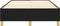 vidaXL - Bedframe - zonder - matras - 120x200 - cm - stof - zwart