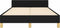 vidaXL - Bedframe - zonder - matras - 120x200 - cm - stof - zwart