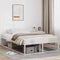 vidaXL - Bedframe - zonder - matras - 120x200 - cm - wit