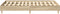 vidaXL - Bedframe - zonder - matras - 120x200cm - spaanplaat - sonoma - eikenkleurig