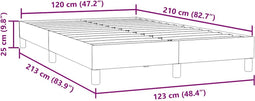 vidaXL - Bedframe - zonder - matras - 120x210 - cm - fluweel - donkergroen