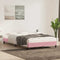 vidaXL - Bedframe - zonder - matras - 120x220 - cm - fluweel - roze