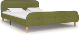 vidaXL - Bedframe - zonder - matras - 135x190 - cm - groen