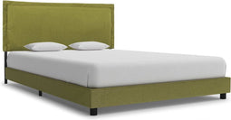 vidaXL - Bedframe - zonder - matras - 135x190 - cm - groen