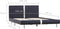 vidaXL - Bedframe - zonder - matras - 135x190 - cm - kunstleer - zwart