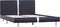vidaXL - Bedframe - zonder - matras - 135x190 - cm - kunstleer - zwart