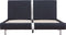 vidaXL - Bedframe - zonder - matras - 135x190 - cm - kunstleer - zwart