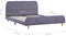 vidaXL - Bedframe - zonder - matras - 135x190 - cm - lichtgrijs
