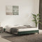 vidaXL - Bedframe - zonder - matras - 140x190 - cm - fluweel - donkergroen