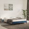vidaXL - Bedframe - zonder - matras - 140x190 - cm - fluweel - donkerblauw