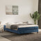 vidaXL - Bedframe - zonder - matras - 140x190 - cm - fluweel - donkerblauw