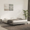 vidaXL - Bedframe - zonder - matras - 140x190 - cm - fluweel - lichtgrijs