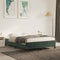 vidaXL - Bedframe - zonder - matras - 140x190 - cm - fluweel - donkergroen