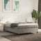 vidaXL - Bedframe - zonder - matras - 140x190 - cm - fluweel - lichtgrijs