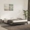 vidaXL - Bedframe - zonder - matras - 140x190 - cm - fluweel - donkergrijs