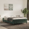 vidaXL - Bedframe - zonder - matras - 140x190 - cm - fluweel - donkergroen