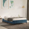 vidaXL - Bedframe - zonder - matras - 140x190 - cm - fluweel - donkerblauw