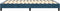 vidaXL - Bedframe - zonder - matras - 140x190 - cm - fluweel - donkerblauw