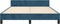 vidaXL - Bedframe - zonder - matras - 140x190 - cm - fluweel - donkerblauw
