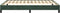 vidaXL - Bedframe - zonder - matras - 140x190 - cm - fluweel - donkergroen