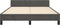 vidaXL - Bedframe - zonder - matras - 140x190 - cm - fluweel - donkergrijs