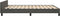 vidaXL - Bedframe - zonder - matras - 140x190 - cm - fluweel - donkergrijs