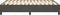 vidaXL - Bedframe - zonder - matras - 140x190 - cm - fluweel - donkergrijs