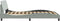 vidaXL - Bedframe - zonder - matras - 140x190 - cm - fluweel - lichtgrijs