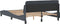 vidaXL - Bedframe - zonder - matras - 140x190 - cm - fluweel - donkergrijs