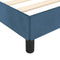 vidaXL - Bedframe - zonder - matras - 140x190 - cm - fluweel - donkerblauw