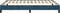 vidaXL - Bedframe - zonder - matras - 140x190 - cm - fluweel - donkerblauw
