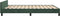 vidaXL - Bedframe - zonder - matras - 140x190 - cm - fluweel - donkergroen