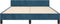 vidaXL - Bedframe - zonder - matras - 140x190 - cm - fluweel - donkerblauw