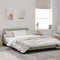 vidaXL - Bedframe - zonder - matras - 140x190 - cm - fluweel - lichtgrijs