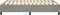 vidaXL - Bedframe - zonder - matras - 140x190 - cm - fluweel - lichtgrijs