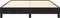 vidaXL - Bedframe - zonder - matras - 140x190 - cm - fluweel - zwart