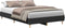 vidaXL - Bedframe - zonder - matras - 140x190 - cm - spaanplaat - zwart