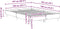 vidaXL - Bedframe - zonder - matras - 140x190 - cm - spaanplaat - zwart
