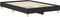 vidaXL - Bedframe - zonder - matras - 140x190 - cm - spaanplaat - zwart