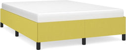 vidaXL - Bedframe - zonder - matras - 140x190 - cm - stof - groen