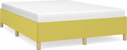 vidaXL - Bedframe - zonder - matras - 140x190 - cm - stof - groen
