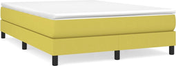vidaXL - Bedframe - zonder - matras - 140x190 - cm - stof - groen