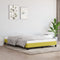 vidaXL - Bedframe - zonder - matras - 140x190 - cm - stof - groen