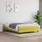 vidaXL - Bedframe - zonder - matras - 140x190 - cm - stof - groen