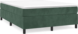vidaXL - Bedframe - zonder - matras - 140x200 - cm - fluweel - donkergroen